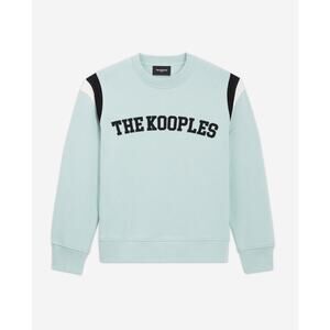 The Kooples Sea Green Varsity Logo Sweatshirt – Size 2 (MSRP $240)